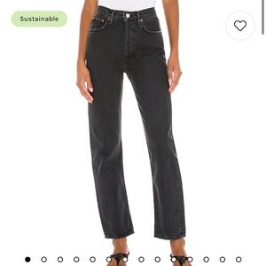 Agolde pinch waist 90s black tea